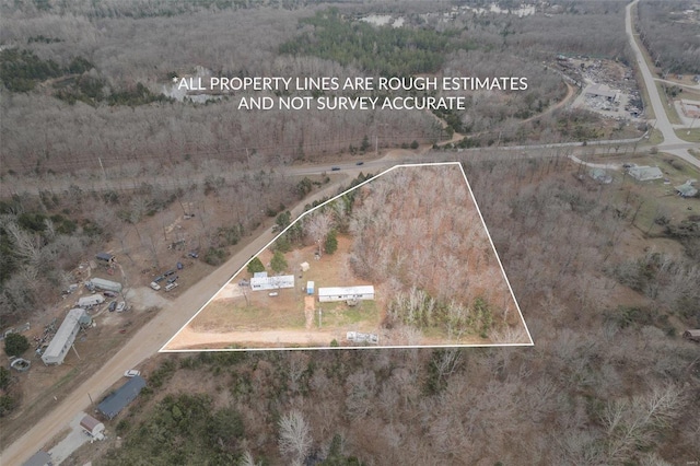 view of property location featuring property boundaries highlighted and rural landscape