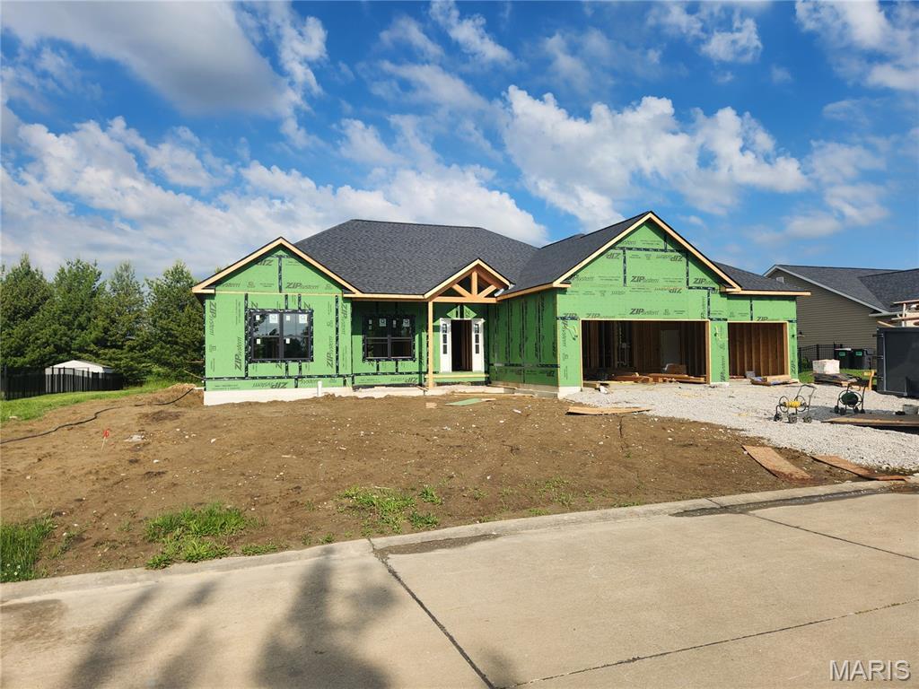 9588 Mallard Dr, Mascoutah, IL 62258 - view of property in mid-construction