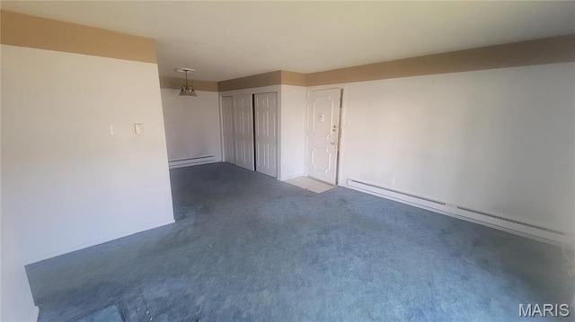 1674 Blue Ridge Dr Unit A, Saint Louis, MO 63125 - carpeted spare room with a baseboard radiator, a baseboard heating unit, and baseboards