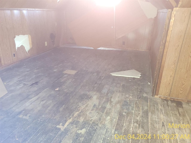 403 E Main St, Marion, IL 62959 - below grade area with wood-type flooring and wooden walls