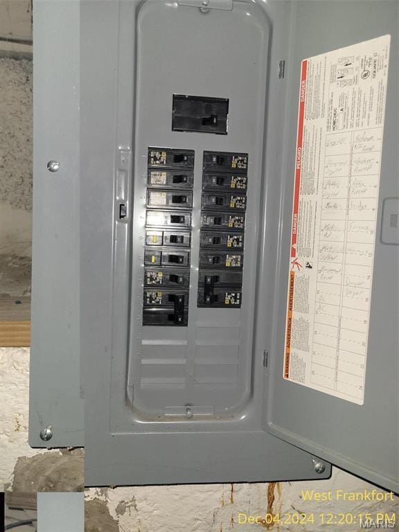 1415 E Oak St, West Frankfort, IL 62896 - utilities featuring electric panel