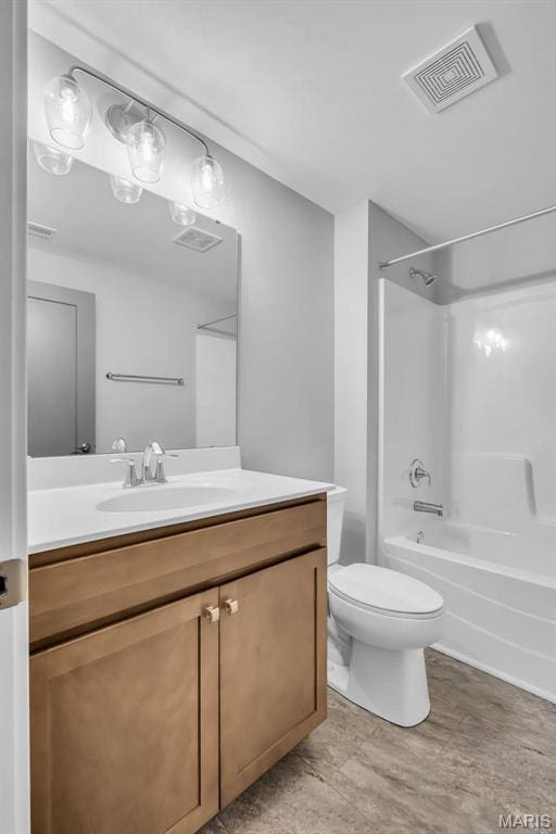 201 Keaton Woods Dr, Ofallon, MO 63368 - bathroom with vanity, shower / bath combination, and toilet