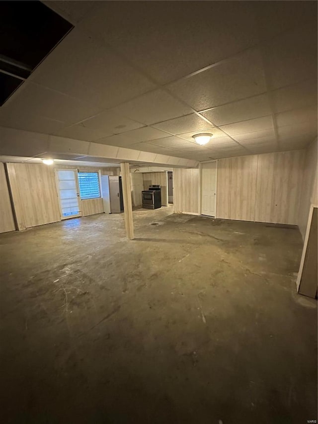 4828 Reavis Barracks Rd, Saint Louis, MO 63123 - finished below grade area with a drop ceiling