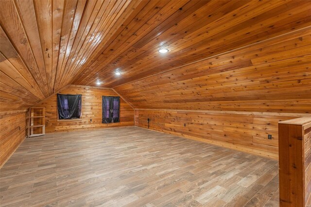14178 E US Highway 60, Van Buren, MO 63965 - bonus room featuring wood walls, wooden ceiling, wood finished floors, and vaulted ceiling
