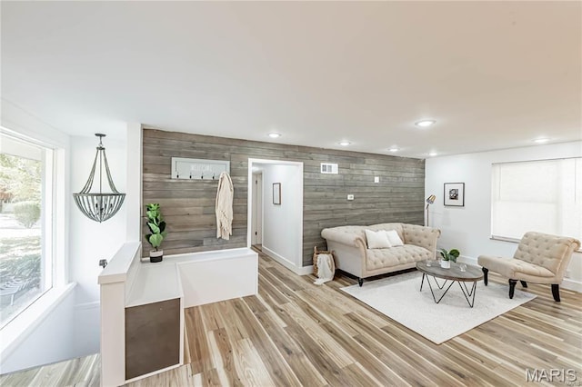1101 W Parkedge Ln, Saint Louis, MO 63130 - living room with recessed lighting and light wood finished floors