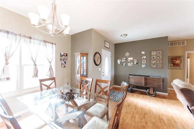 311 Dana Renee, Rolla, MO 65401 - dining space featuring wood finished floors, a chandelier, and baseboards