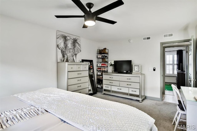 915 Sugar Lake Ct Unit 4, Saint Peters, MO 63376 - carpeted bedroom featuring a ceiling fan and baseboards