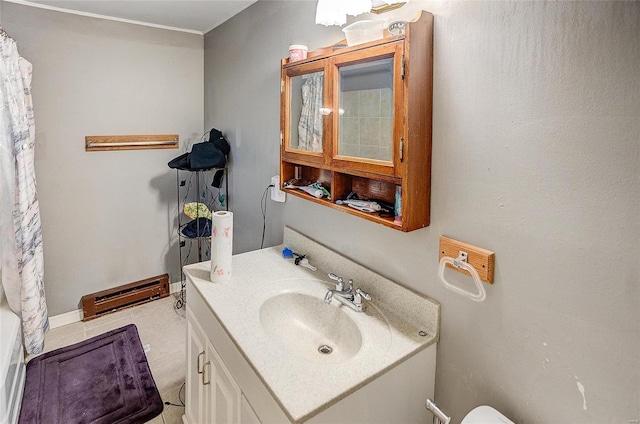 106 N Market St, Waterloo, IL 62298 - bathroom featuring vanity and tile patterned floors