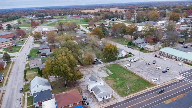 106 N Market St, Waterloo, IL 62298 - aerial view of property and surrounding area with nearby suburban area