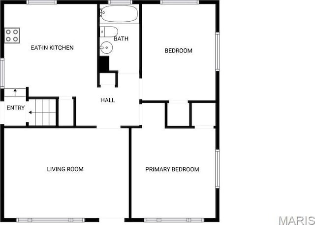 6448 Clifton Hills Dr, Saint Louis, MO 63139 - view of room layout
