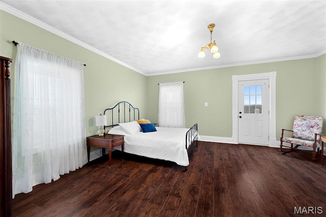 16683 Mill Rd, Marthasville, MO 63357 - bedroom with wood finished floors and crown molding