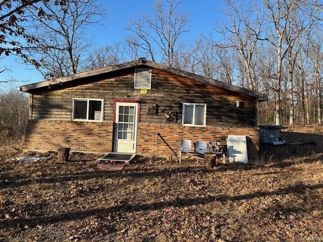 731 Buffalo Dr, Bismarck, MO 63624 - rear view of property featuring brick siding