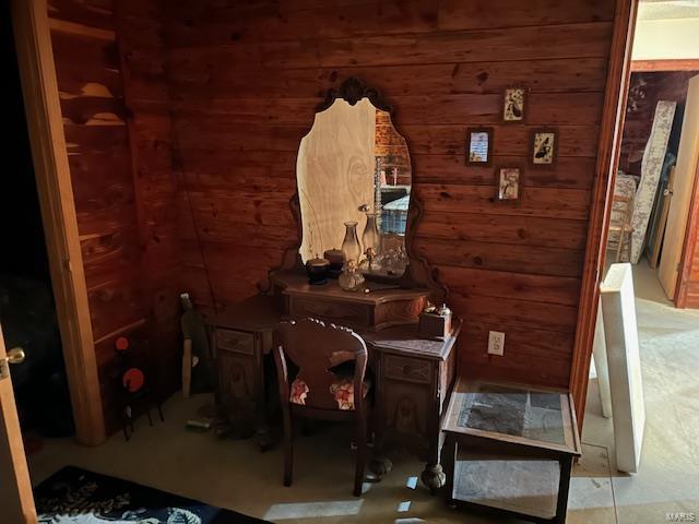 731 Buffalo Dr, Bismarck, MO 63624 - living area with wood walls