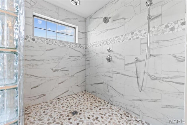 1824 Topping Rd, Saint Louis, MO 63131 - bathroom featuring a tile shower