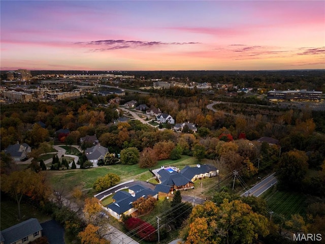 1824 Topping Rd, Saint Louis, MO 63131 - view of aerial view at dusk