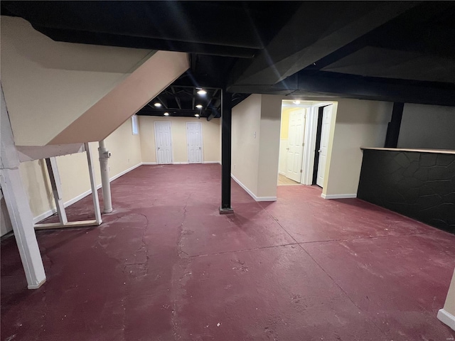 7100 Lexington Ave, Saint Louis, MO 63121 - finished basement with baseboards