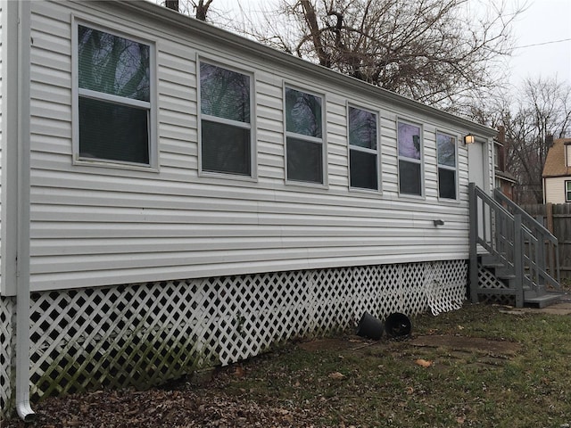 2812 Annapolis Ave, Saint Louis, MO 63114 - view of home's exterior featuring fence and entry steps