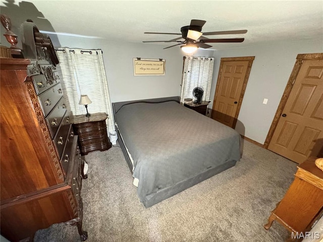 301 W Summer St, Monroe City, MO 63456 - bedroom featuring carpet and a ceiling fan