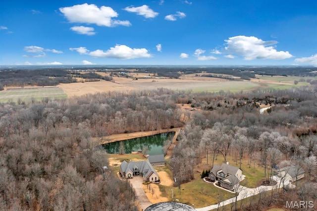2942 Eagle Pointe Dr, Wentzville, MO 63385 - view of property location featuring a large body of water and rural landscape
