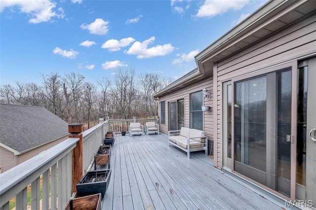 2942 Eagle Pointe Dr, Wentzville, MO 63385 - wooden deck with an outdoor hangout area