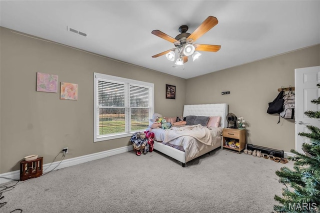 2942 Eagle Pointe Dr, Wentzville, MO 63385 - bedroom with carpet and a ceiling fan