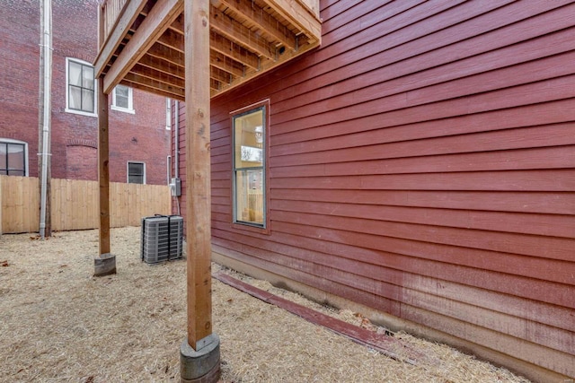 1029 Lami, Saint Louis, MO 63104 - view of side of property with central AC and fence