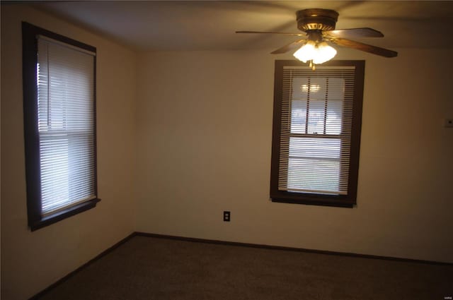 25 N 44th St, Belleville, IL 62226 - carpeted empty room featuring a ceiling fan and baseboards