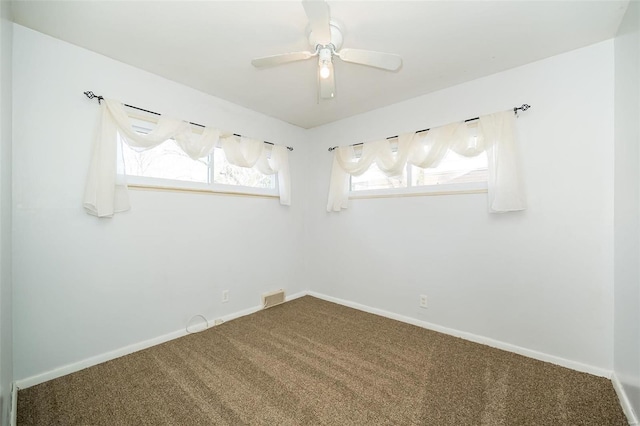 10144 Dellridge Ln, Saint Louis, MO 63136 - carpeted spare room with ceiling fan and baseboards