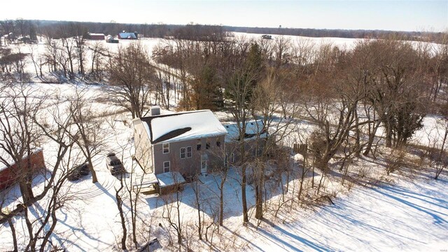 6866 Frandsen Rd, Alhambra, IL 62001 - view of snowy aerial view