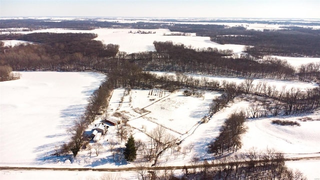 6866 Frandsen Rd, Alhambra, IL 62001 - view of snowy aerial view