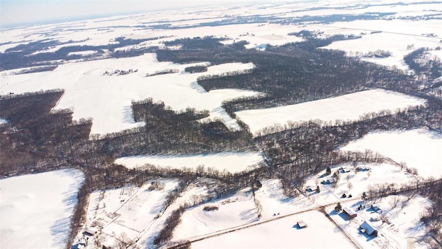 6866 Frandsen Rd, Alhambra, IL 62001 - view of snowy aerial view