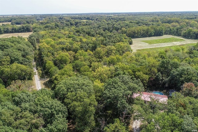 364 N 7th Ln, Fillmore, IL 62032 - aerial view of a heavily wooded area