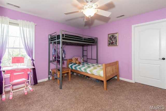 2314 Longest Dr, Wentzville, MO 63385 - carpeted bedroom with baseboards and ceiling fan
