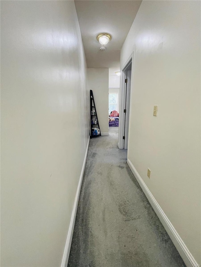 4926 W Florissant Ave, Saint Louis, MO 63115 - hallway with carpet flooring and baseboards