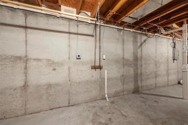1443 Alberta Dr, Saint Charles, MO 63303 - unfinished basement with electric panel