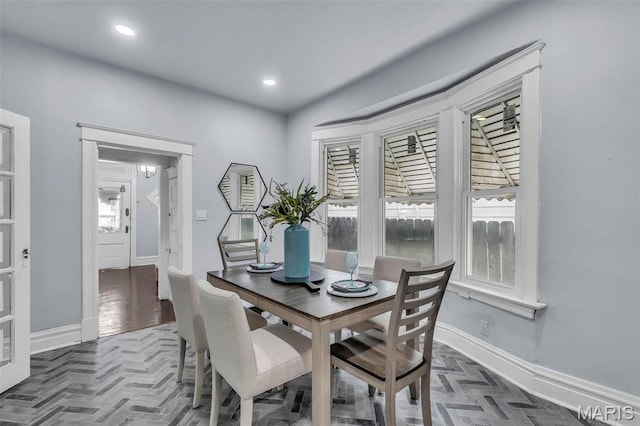 6522 Crest Ave, Saint Louis, MO 63130 - dining room with baseboards and recessed lighting