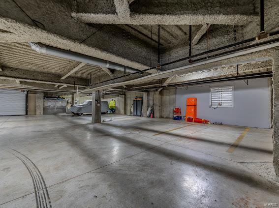 view of parking garage