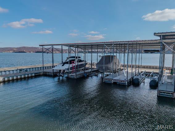 3168 Twin Rivers Pt, Camdenton, MO 65420 - dock featuring a water view
