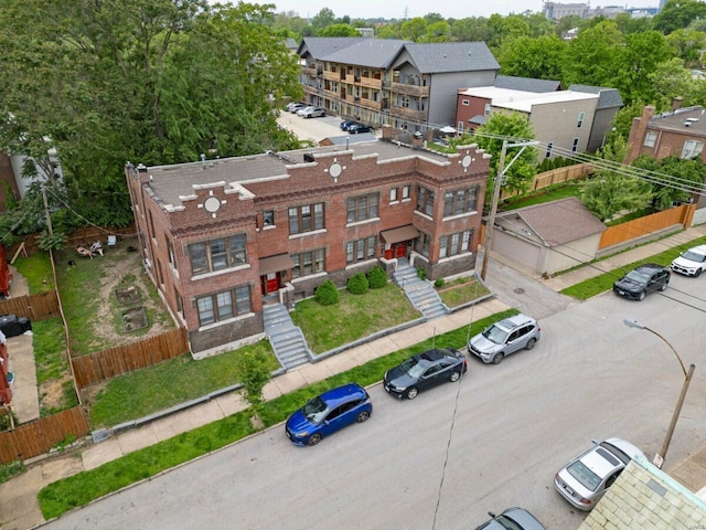 view of subject property