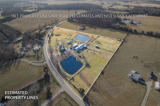 10751 State Route F, Farmington, MO 63640 - overview of rural landscape featuring property boundaries highlighted