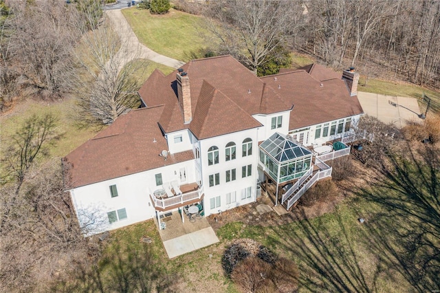 view of subject property