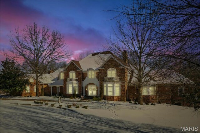 19385 Deer Pointe Estates Dr, Wildwood, MO 63038 - view of french country inspired facade