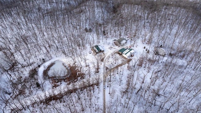 26380 Pebble Creek Dr, Warrenton, MO 63383 - view of snowy aerial view