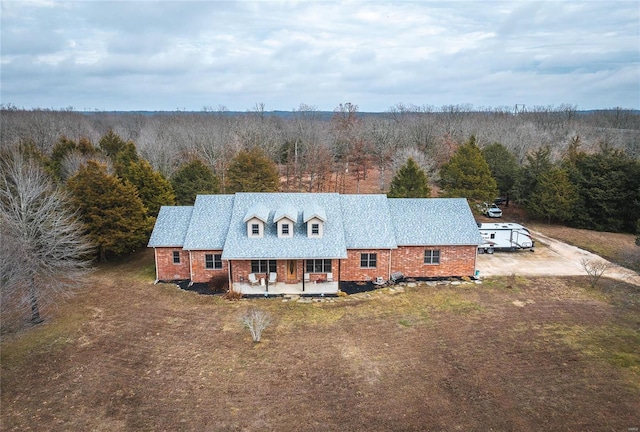 view from above of property