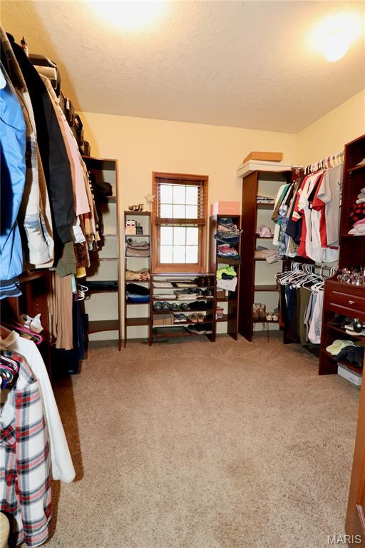 18921 Pleasant View Ln, Lebanon, MO 65536 - spacious closet featuring carpet floors