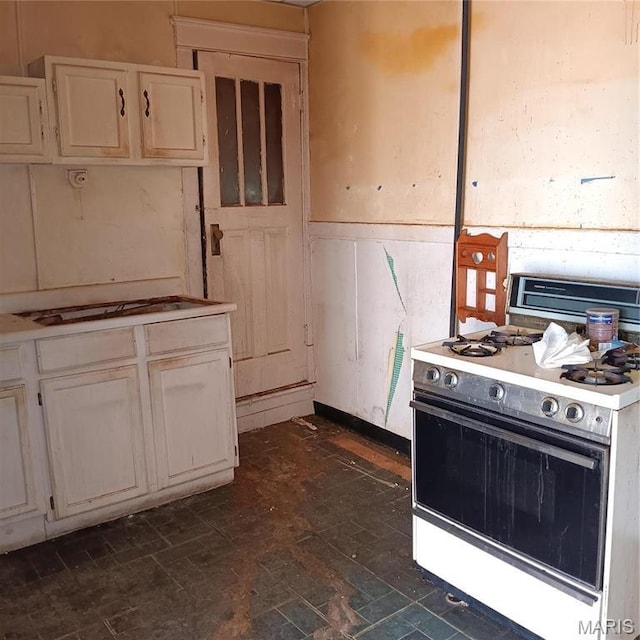 4341 Shreve Ave, Saint Louis, MO 63115 - kitchen featuring white gas range oven