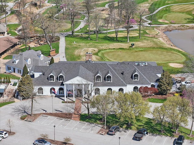 bird's eye view of a golf course
