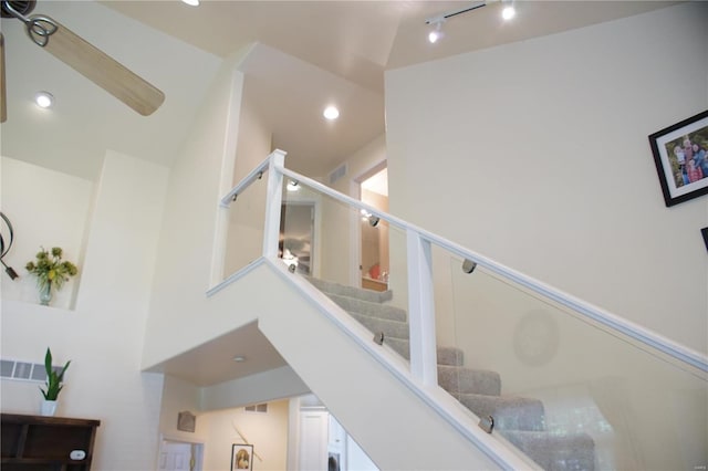 10 Anemone Rd, Lake Ozark, MO 65049 - stairway featuring rail lighting