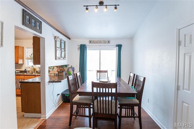806 S Tebbetts, Belle, MO 65013 - dining area featuring wood finished floors