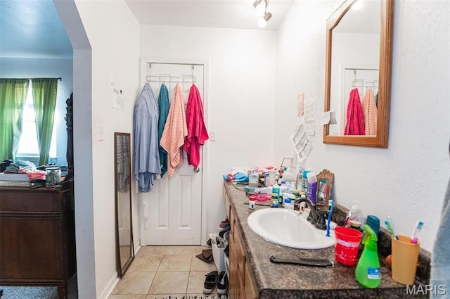 806 S Tebbetts, Belle, MO 65013 - bathroom with vanity and tile patterned flooring